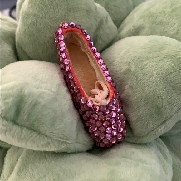 Pink Crystal Pavé Mini Ballet Shoe Ornament BNIB - Picture 5 of 8